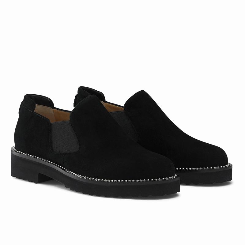 Russell And Bromley Grid Mokkasiner Dame Sort | JYQ576IT