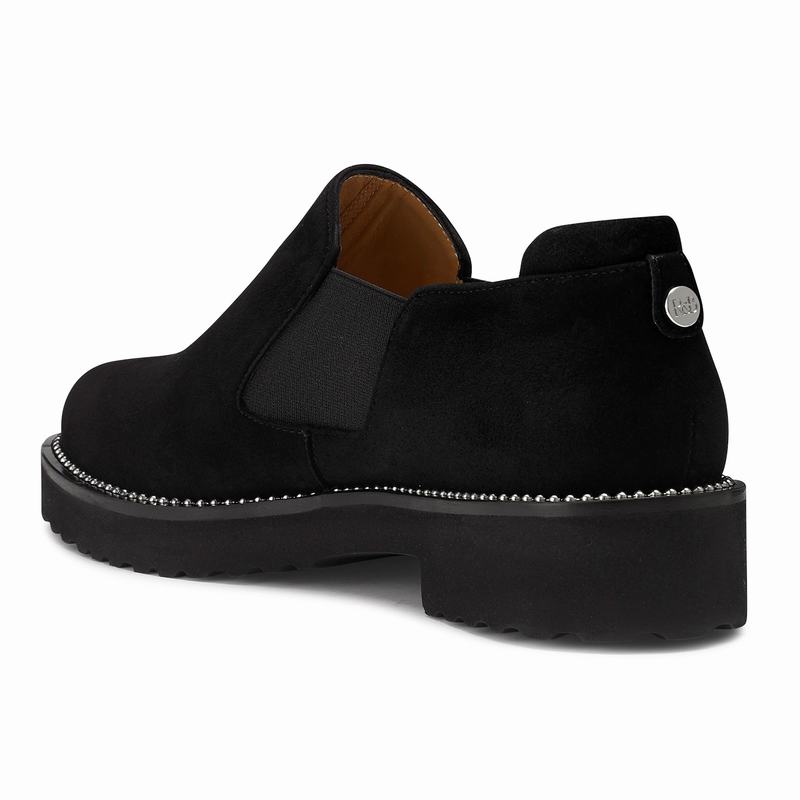 Russell And Bromley Grid Mokkasiner Dame Sort | JYQ576IT