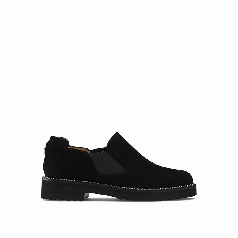 Russell And Bromley Grid Mokkasiner Dame Sort | JYQ576IT