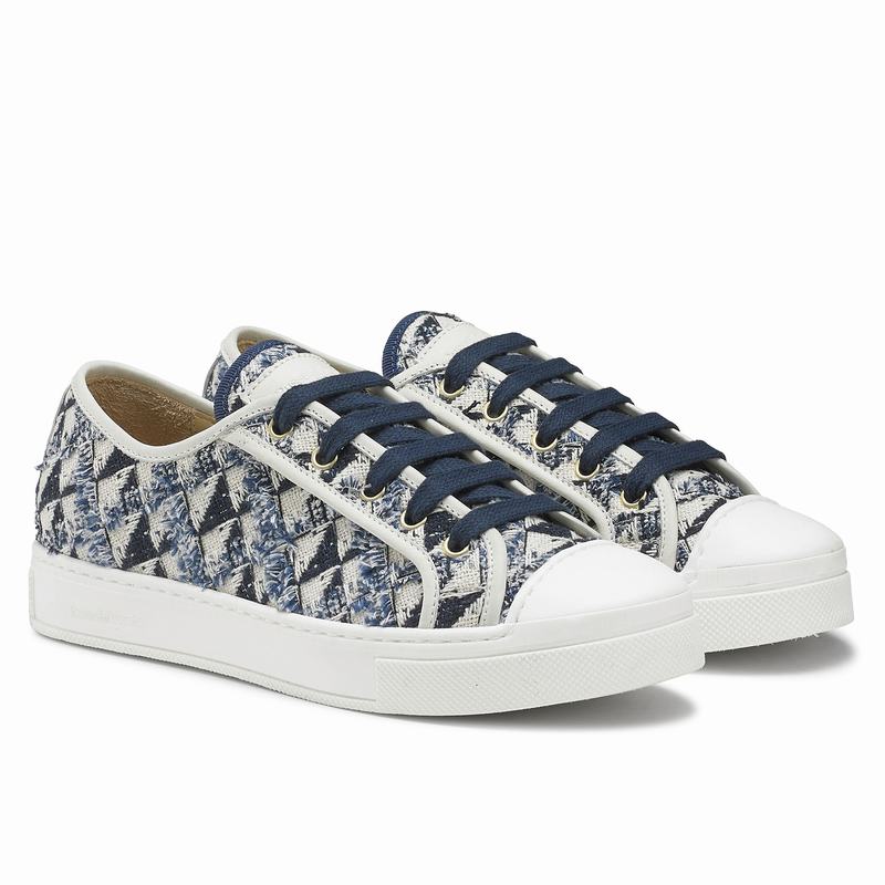 Russell And Bromley Hampton Lave Sneakers Dame Blå | LCX6979DH