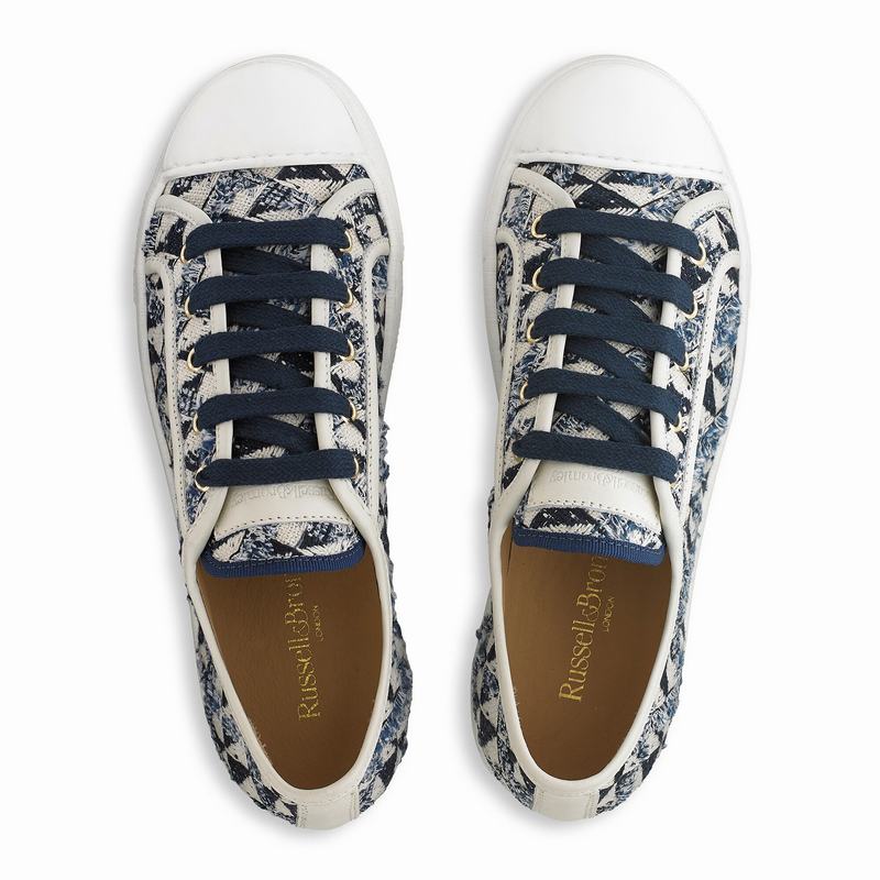 Russell And Bromley Hampton Lave Sneakers Dame Blå | LCX6979DH