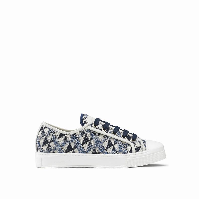 Russell And Bromley Hampton Lave Sneakers Dame Blå | LCX6979DH