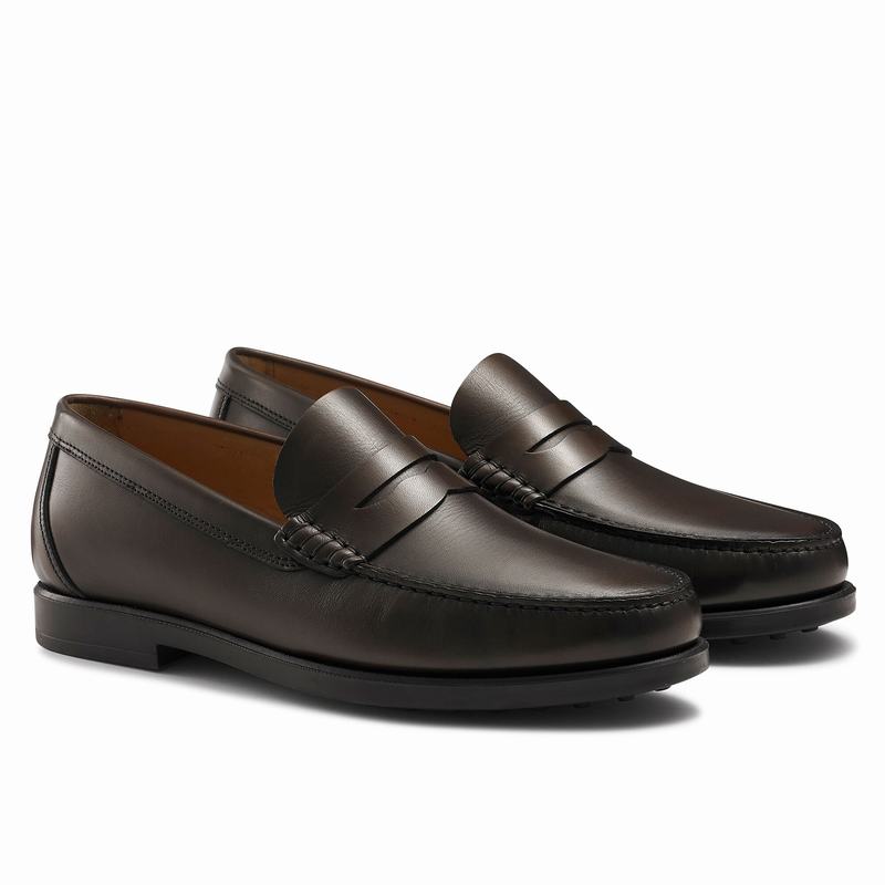 Russell And Bromley Hard Wear Mokkasiner Herre Brune | YFQ2683BW