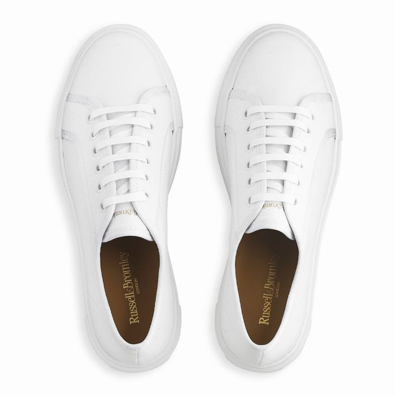 Russell And Bromley High Bar Platform Sneakers Dame Hvide | AMV951HY