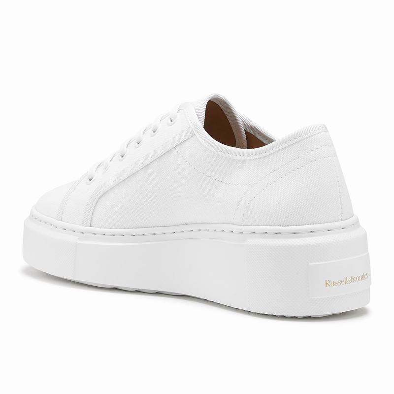 Russell And Bromley High Bar Platform Sneakers Dame Hvide | AMV951HY