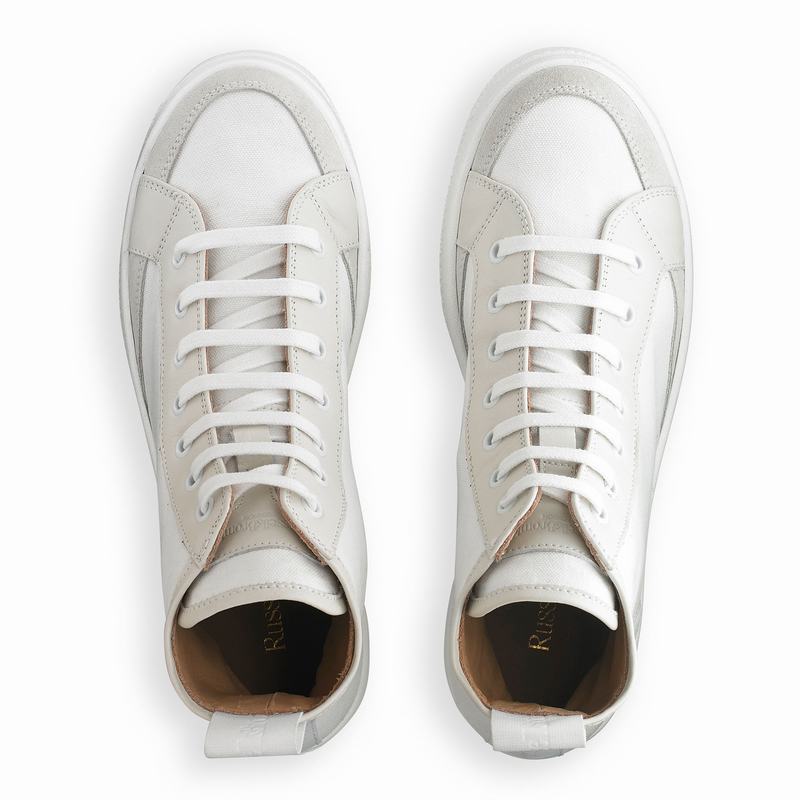 Russell And Bromley Homerun Høje Sneakers Dame Hvide | PLF8152LB