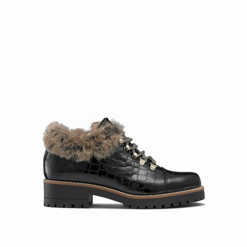 Russell And Bromley Icelander Snørestøvler Dame Sort | SFT5718KZ