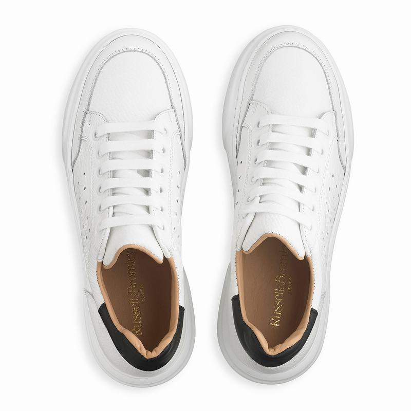 Russell And Bromley Jaimie Lave Sneakers Dame Hvide | HUD2433KF