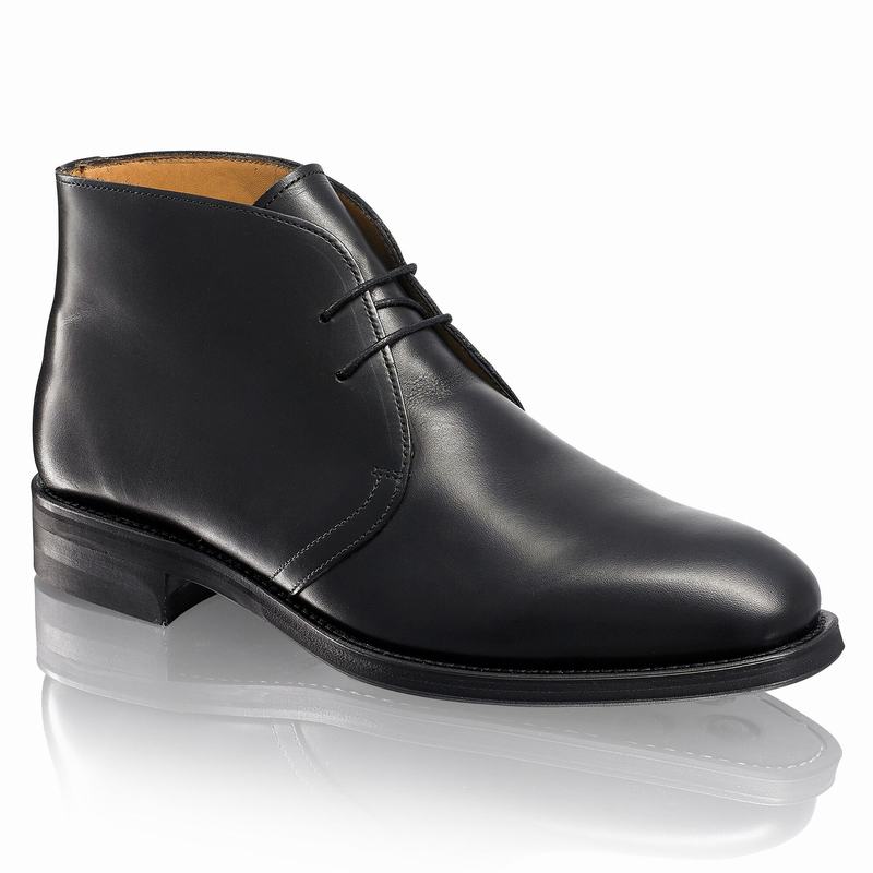 Russell And Bromley Jermyn Ørkenstøvler Herre Sort | WAD8337JI