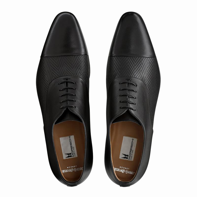 Russell And Bromley Know How Oxford Sko Herre Sort | PDW898KP