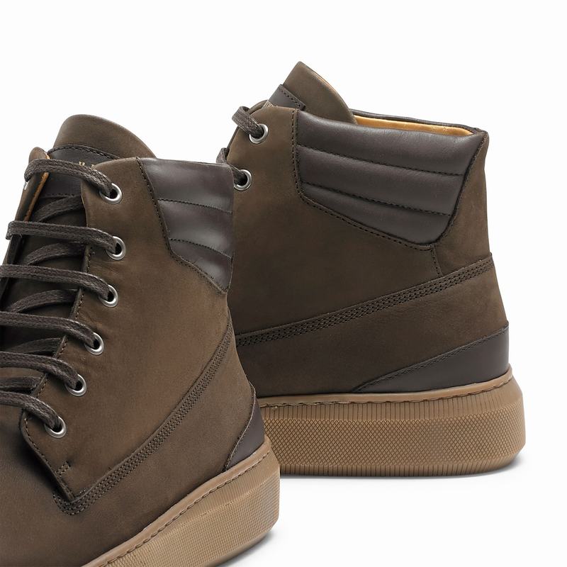 Russell And Bromley Landmark Høje Sneakers Herre Brune | JEV8986ZI