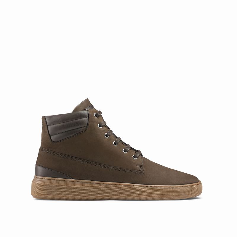 Russell And Bromley Landmark Høje Sneakers Herre Brune | JEV8986ZI