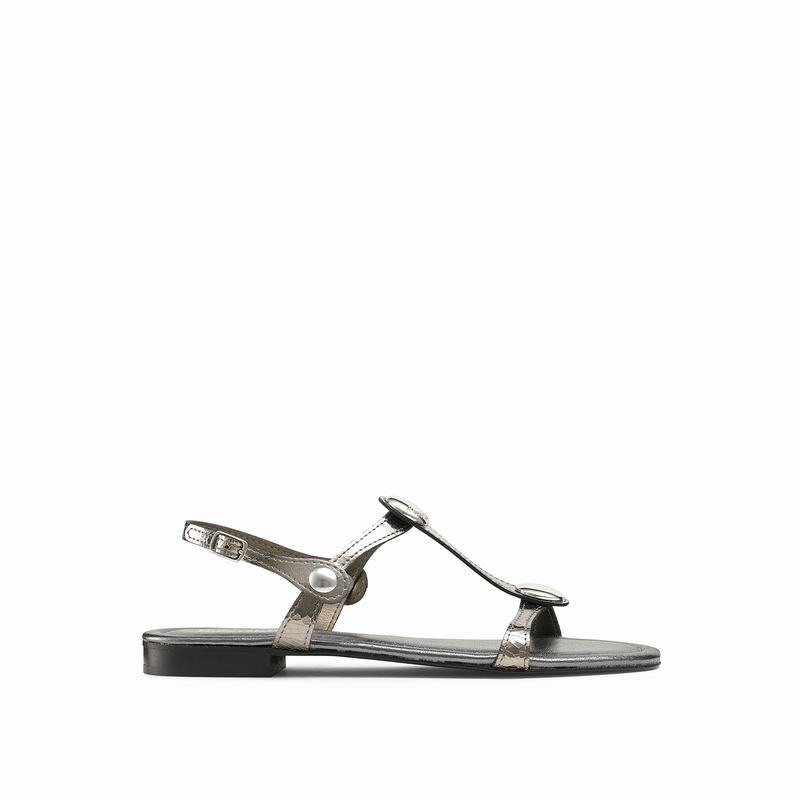 Russell And Bromley Lauren Sandaler Dame Metallic | OKR484LE