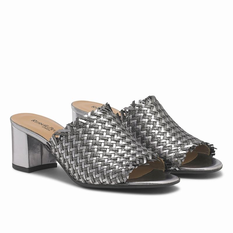 Russell And Bromley Libertymid Kilehæl Sandaler Dame Metallic | PGE365HX