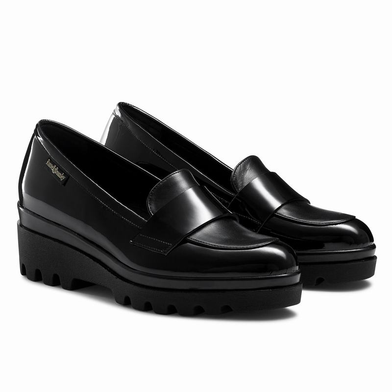 Russell And Bromley Limbo Mokkasiner Dame Sort | VQG3640CS