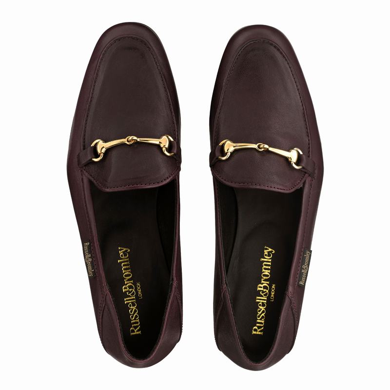 Russell And Bromley Loafer Mokkasiner Dame Rød | PQU7317OQ