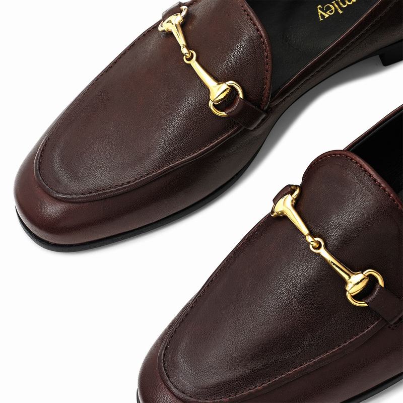 Russell And Bromley Loafer Mokkasiner Dame Rød | PQU7317OQ