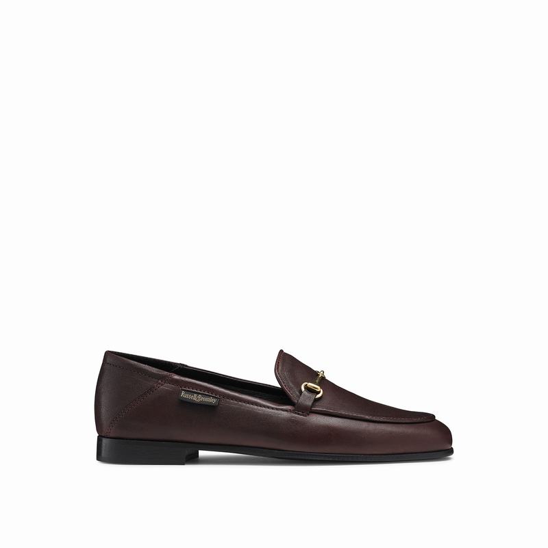 Russell And Bromley Loafer Mokkasiner Dame Rød | PQU7317OQ