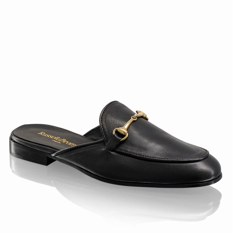 Russell And Bromley Loafermule Mokkasiner Dame Sort | YFE7270CR