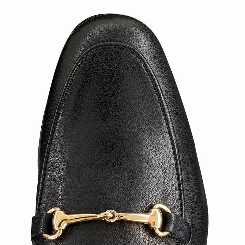 Russell And Bromley Loafermule Mokkasiner Dame Sort | YFE7270CR