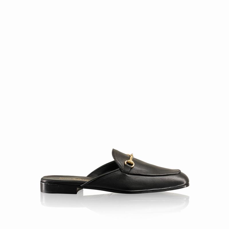 Russell And Bromley Loafermule Mokkasiner Dame Sort | YFE7270CR