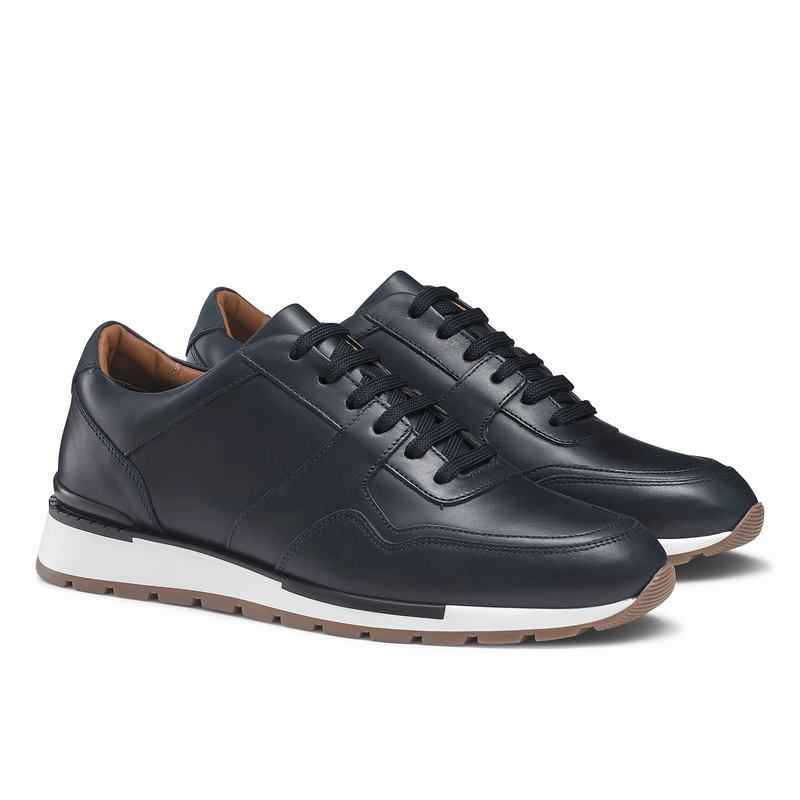 Russell And Bromley Lomond Lave Sneakers Herre Blå | CMV5217IO