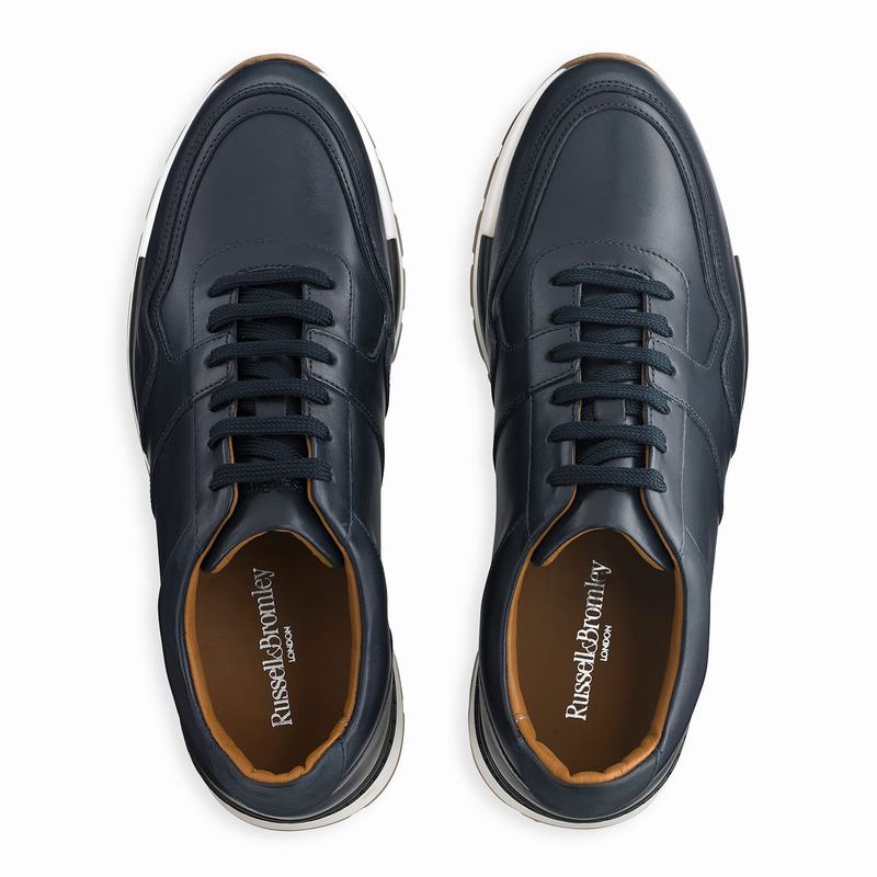 Russell And Bromley Lomond Lave Sneakers Herre Blå | CMV5217IO