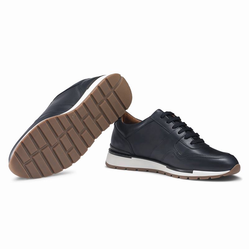 Russell And Bromley Lomond Lave Sneakers Herre Blå | CMV5217IO