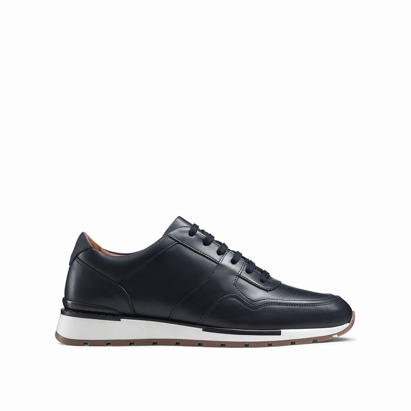 Russell And Bromley Lomond Lave Sneakers Herre Blå | CMV5217IO