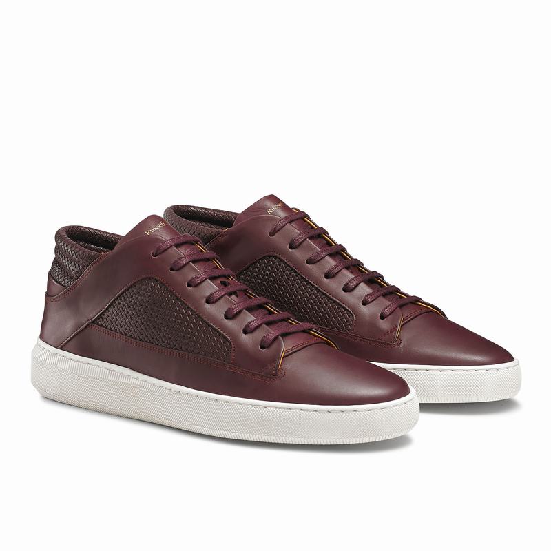 Russell And Bromley Milestone Mellemhøje Sneakers Herre Rød | BKT57100KW