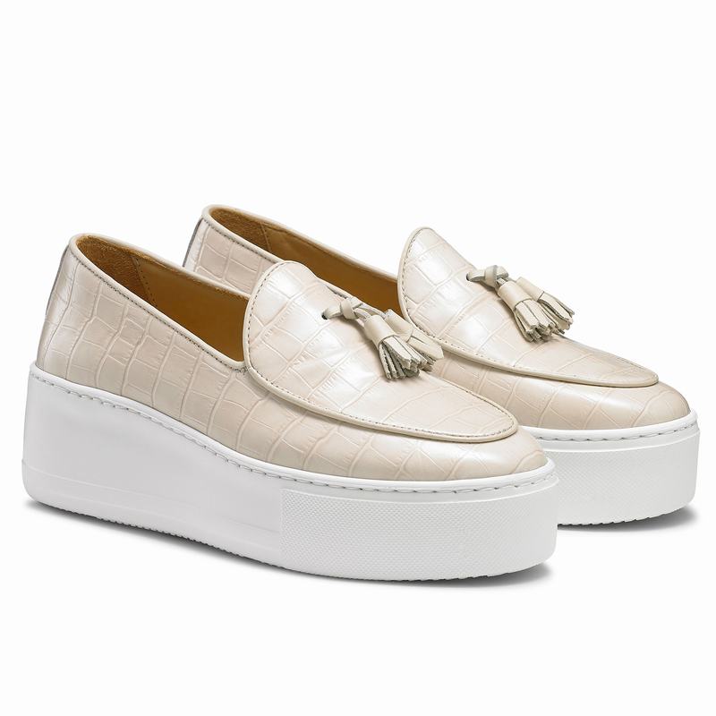 Russell And Bromley Moc Up Slip On Sneakers Dame Brune | VNU9244NS