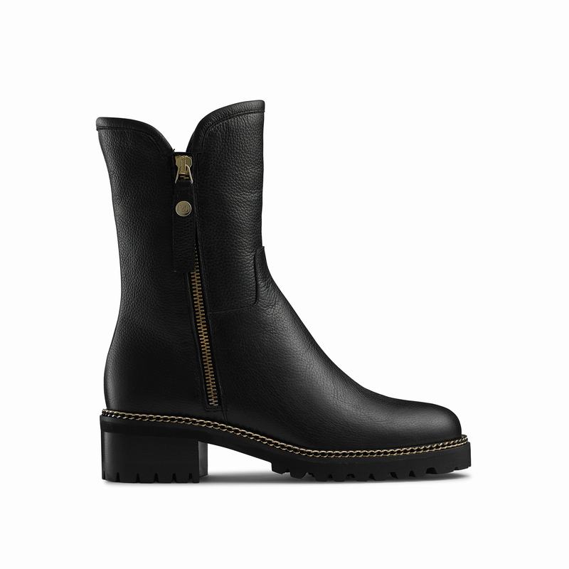 Russell And Bromley Montana Ankelstøvler Dame Sort | TCQ8489BF