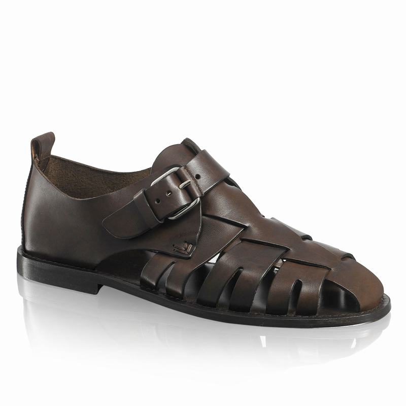 Russell And Bromley Neptune Sandaler Herre Brune | HLK7454FM