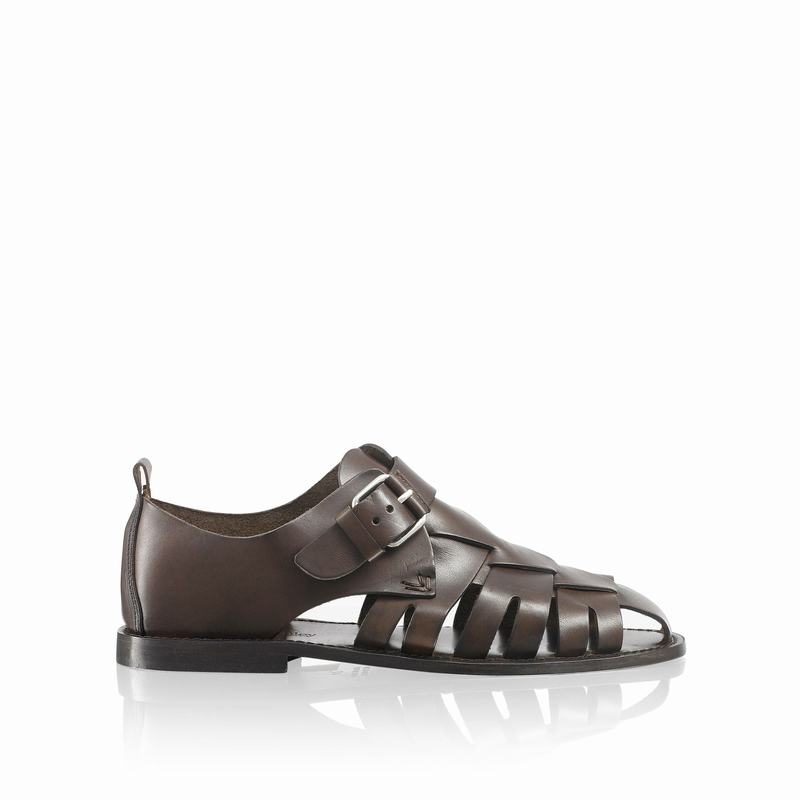 Russell And Bromley Neptune Sandaler Herre Brune | HLK7454FM