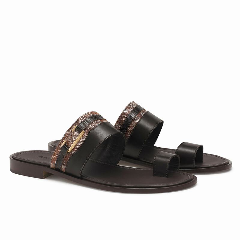 Russell And Bromley Oasis Sandaler Herre Brune | PIJ7160SF