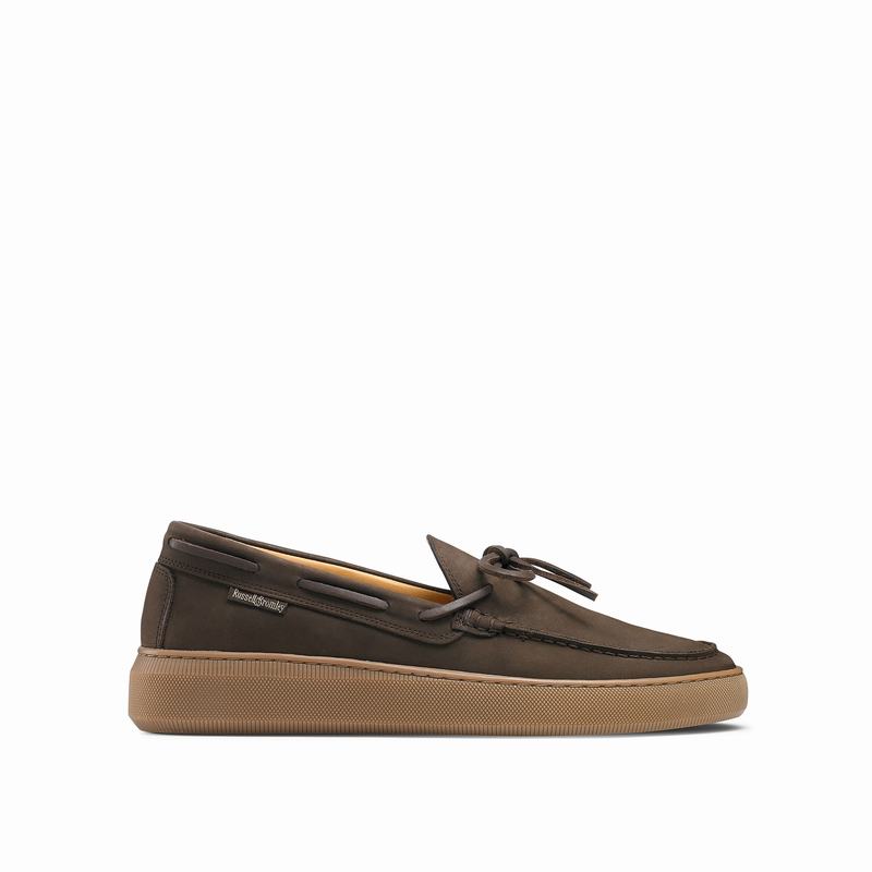 Russell And Bromley On Shore Slip On Sko Herre Brune | MJX1963CN