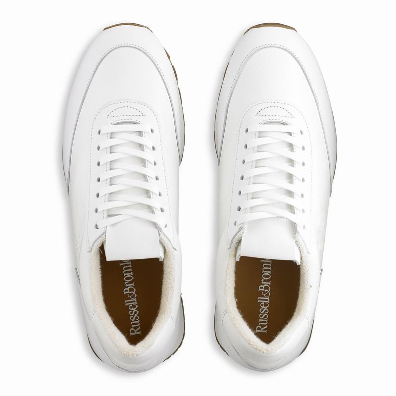 Russell And Bromley Out Run Lave Sneakers Herre Hvide | MFF7122GQ