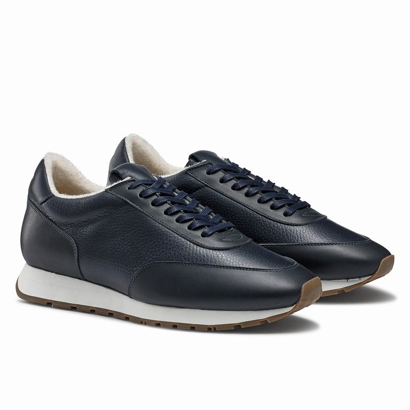 Russell And Bromley Out Run Lave Sneakers Herre Blå | XJK4282BI