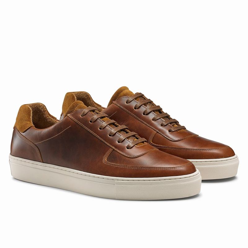 Russell And Bromley Outfield Lave Sneakers Herre Brune | IRZ2767KZ