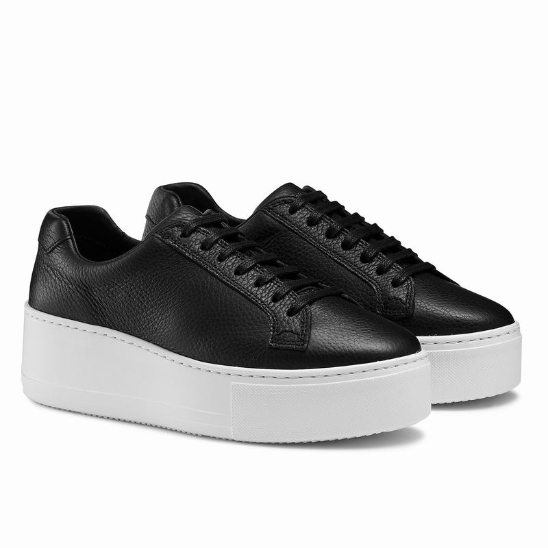 Russell And Bromley Park Life Platform Sneakers Dame Sort | CGN6899KG