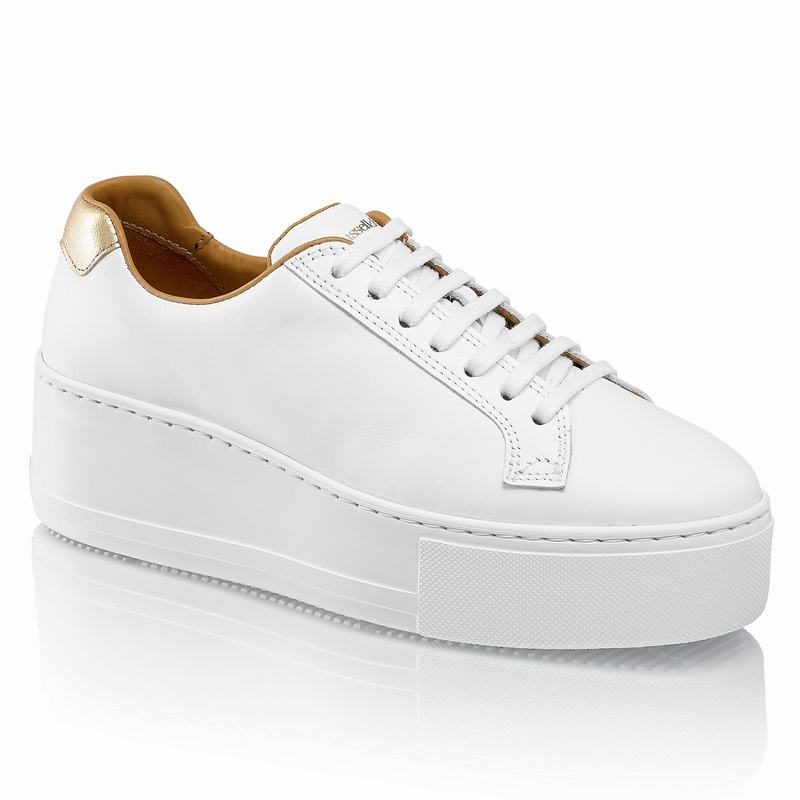 Russell And Bromley Park Life Platform Sneakers Dame Hvide | EON5634EN