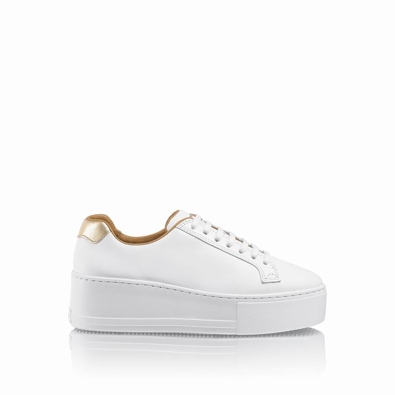 Russell And Bromley Park Life Platform Sneakers Dame Hvide | EON5634EN