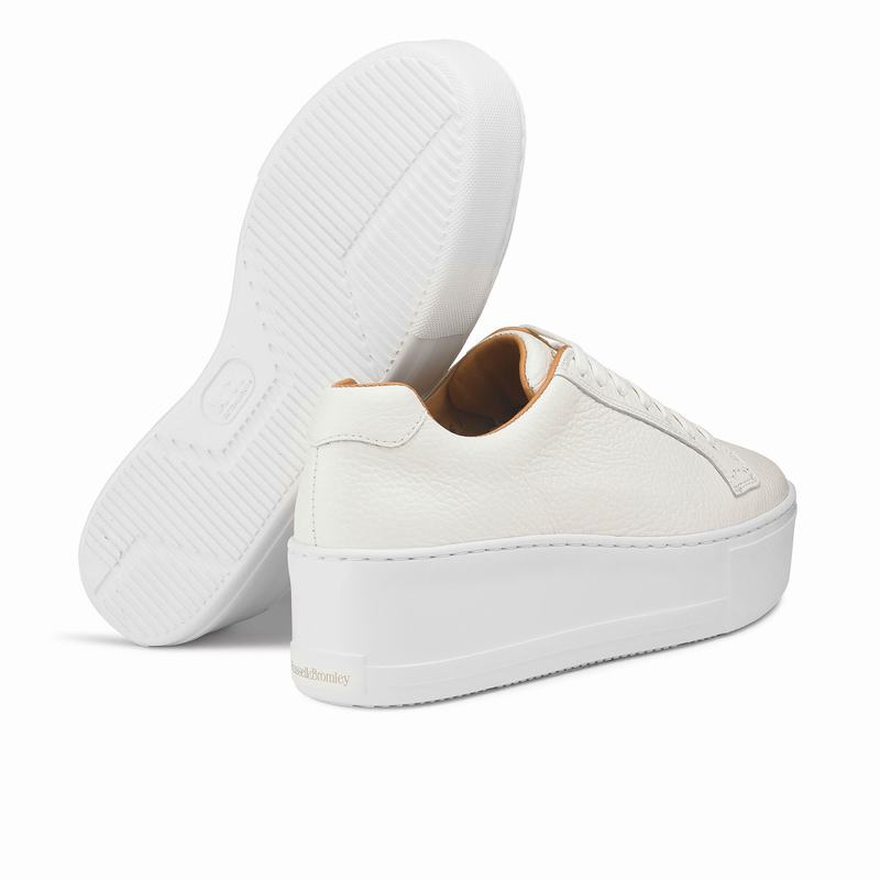 Russell And Bromley Park Life Platform Sneakers Dame Hvide | FVS2019PR