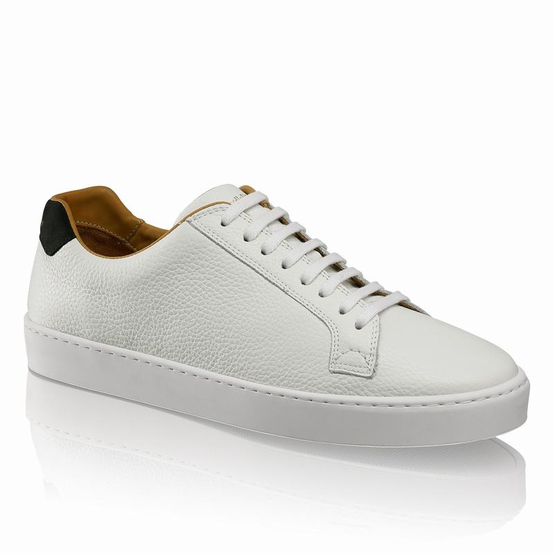 Russell And Bromley Park Run Lave Sneakers Herre Hvide | QQL290ZA