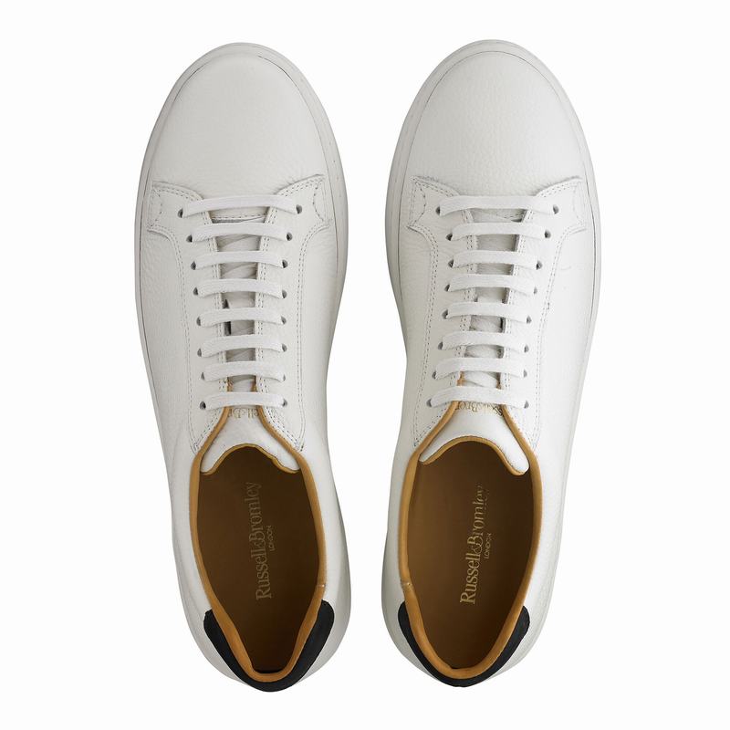 Russell And Bromley Park Run Lave Sneakers Herre Hvide | QQL290ZA