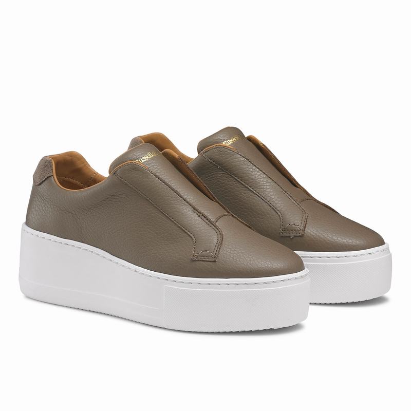 Russell And Bromley Park Up Platform Sneakers Dame Brune | GKJ3083DE