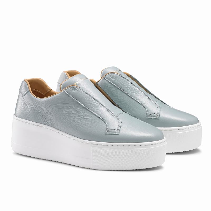 Russell And Bromley Park Up Platform Sneakers Dame Blå | NOG4470TI