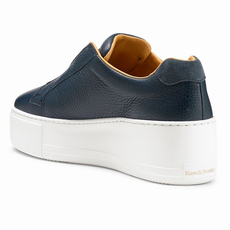 Russell And Bromley Park Up Platform Sneakers Dame Blå | NUF7874PL