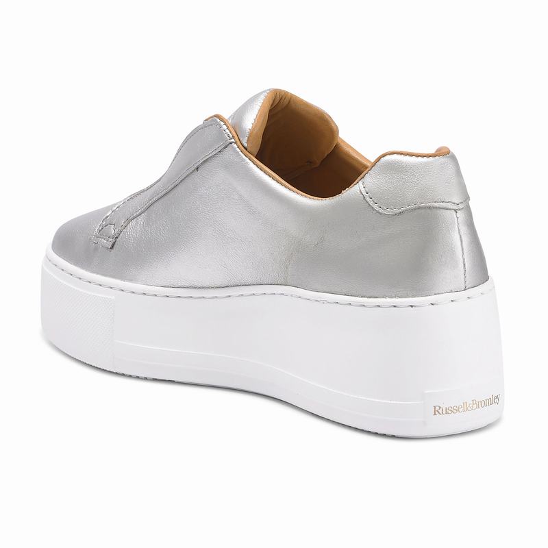 Russell And Bromley Park Up Platform Sneakers Dame Sølv | TBT7848NC