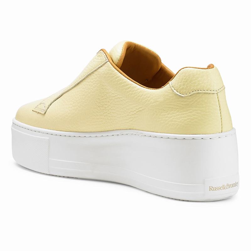 Russell And Bromley Park Up Platform Sneakers Dame Gul | XZF1178MD